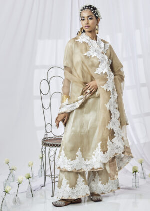 Lace Kurta and Pant Set